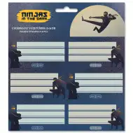 Ars Una: Etichette per quaderni "Ninjas in the dark" confezionate 3x6 pezzi