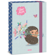 Ars Una: Fiori freschi - porta quaderni A4 con motivo a riccio