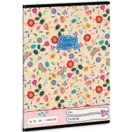Ars Una: Flower Power quaderno a righe con motivo floreale per la 2ª classe, 32 pagine, formato A/5