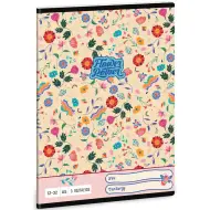 Ars Una: Flower Power quaderno a righe con motivo floreale per la 3ª classe, 32 pagine, formato A/5
