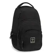 Ars Una: Jet AU-2 zaino scolastico nero arrotondato, 32x46x22 cm
