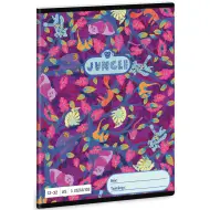 Ars Una: Jungle - Quaderno a righe per la terza classe con motivo di animali della giungla, 32 pagine, formato A/5