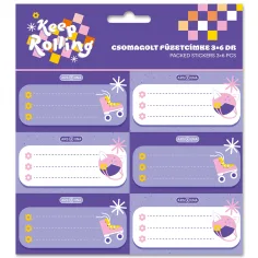 Ars Una: Keep Rolling - etichette per quaderni confezionate, 3x6 pz