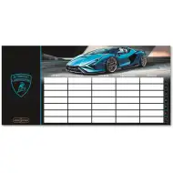 Ars Una: Lamborghini orario scolastico blu, doppia faccia