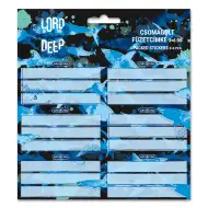 Ars Una: Lord of the Deep etichetta per quaderni con squali, confezione da 3x6 pezzi