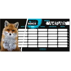 Ars Una: Máté Bence Spirit of Nature - Orario fronte-retro su un unico foglio con volpi