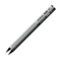 Ars Una: Matita triangolare in grafite HB con motivo a rombi, legno nero, disponibile in diverse varianti.