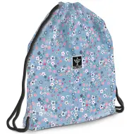 Ars Una: Pearl Blossom Blue sacchetto sportivo teen floreale, sacca da ginnastica 37,5x46 cm