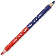 Ars Una: Penna postale triangolare, Jumbo - rosso-blu