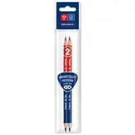 Ars Una: Penna triangolare - rosso-blu - 2 pezzi