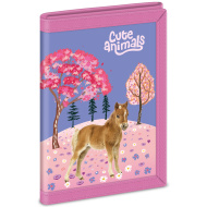 Ars Una: Portafoglio "Cute Animals" con cavalli 9 x 12,5 x 2 cm