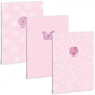 Ars Una: Quaderno a quadretti A/4 Soft Touch Pink Spring con spirale extra