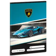 Ars Una: Quaderno a quadretti blu Lamborghini A/5