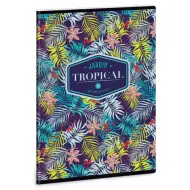 Ars Una: Quaderno a righe Tropical Lilly Flower A/5