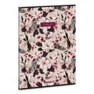 Ars Una: Quaderno a righe con elastico extra Flowery Pink A/4