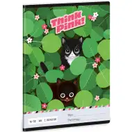Ars Una: Quaderno a righe per la 2ª classe "Think Pink" con gattino, formato A/5, 16-32 pagine