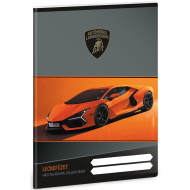 Ars Una: Quaderno per appunti con motivo Lamborghini arancione, 38 fogli, formato A/5