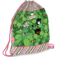 Ars Una: Sacca sportiva con gattino Think Pink, 32x42 cm