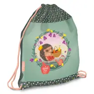 Ars Una: Sacca sportiva con riccio Apple Pie, 32x42cm