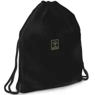 Ars Una: Sacca sportiva da teenager color nero jet, dimensioni 37,5x46 cm