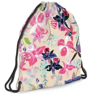 Ars Una: Sacca sportiva per adolescenti Beach Flowers con fiori, 37,5x46 cm