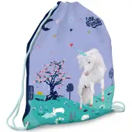 Ars Una: Sacca sportiva unicorno con animali carini, 32x42 cm