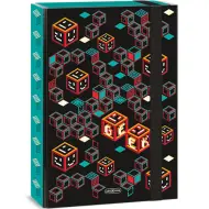 Ars Una: Scatola per quaderni Geek turchese-nero A/4