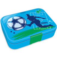 Ars Una: Scatola porta merenda "Champs" a tema calcistico con scomparti 15,3×21,6×5,2 cm