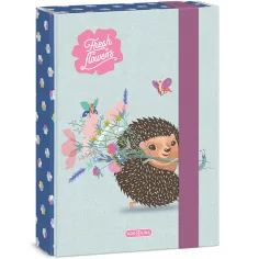 Ars Una: Scatola porta quaderni A5 "Fresh Flowers" con motivo a riccio
