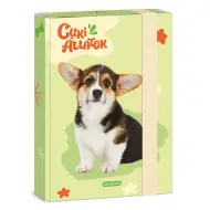 Ars Una: Scatola portablocco A/5 con bulldog Welsh Corgi