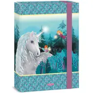 Ars Una: Scatola portaquaderni A/4 con unicorno bianco Stardust e motivo di fata