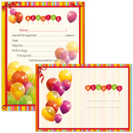 Ars Una: Set allegro di 10 inviti con palloncini e buste