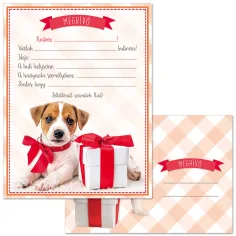 Ars Una: Set da 10 inviti a tema cani con buste