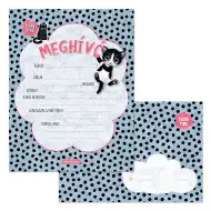 Ars Una: Set di 10 inviti Think Pink con gatti e buste