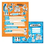 Ars Una: Set di 10 inviti Wheelz con busta