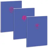 Ars Una: Soft Touch Violet Spring quaderno a righe con graffette extra A/4