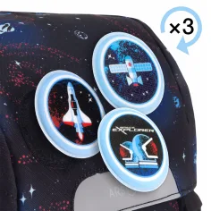 Ars Una: Space Explorer Easy-Pack - zaino scolastico 27x38x18 cm immagine 6