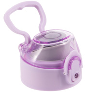 Ars Una: Tappo per borraccia Beach Flowers - viola, per borraccia in metallo da 700 ml