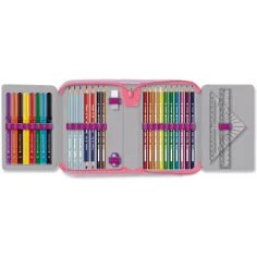 Ars Una: Think Pink astuccio ripieghevole con gattini, completo, 12,8x19,3x3,6 cm immagine 2