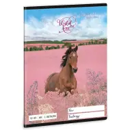 Ars Una: Wild and Free quaderno a righe per la terza classe con cavalli A/5