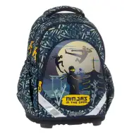 Ars Una: Zaino anatomico scolastico Ninjas in the dark, 33x43x22 cm