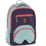 Ars Una: Zaino ergonomico da 27 litri in blu chiaro e scuro.