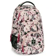 Ars Una: Zaino scolastico AU-2 Flowery Pink con fiori, 32x46x22cm