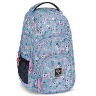 Ars Una: Zaino scolastico AU-2 Peald Blossom Blue floreale, 32x46x22cm