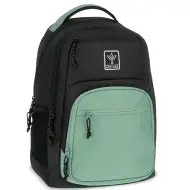 Ars Una: Zaino scolastico AU-5 verde menta-nero celtico, zaino 33x49x23cm