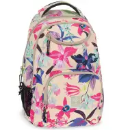Ars Una: Zaino scolastico floreale Beach flowers AU-6, 34x45x26 cm