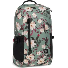 Ars Una: Zaino scolastico verde fiorito AU-17 32x47x18cm