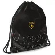 Ars Una: Zaino sportivo nero Lamborghini per adolescenti, 37,5x46cm