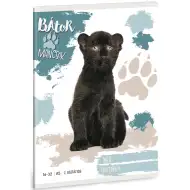 Ars Una: Zampe Coraggiose - Quaderno a righe classe seconda, pantera nera, formato A/5, 16-32