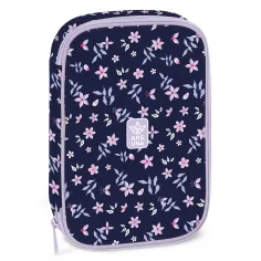 Ars Una: astuccio a più scomparti Navy Bloom 15,5x22,5x4,5 cm